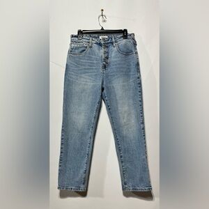 CLEO + WOLF High Rise Ankle Women's Jeans Size 31 Inseam 27”‎